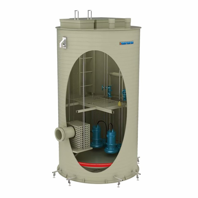 Trạm bơm đúc sẵn tích hợp hdpe